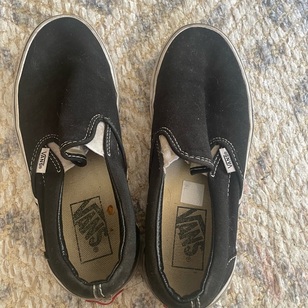 Black slip on vans